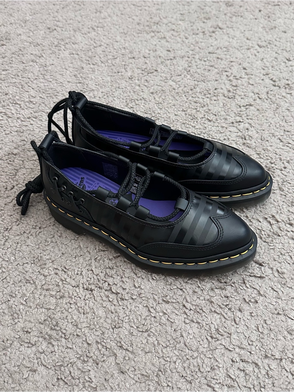 Dr. Martens x Wednesday Elphie II Wednesday Shoes Lace Up Womens 6